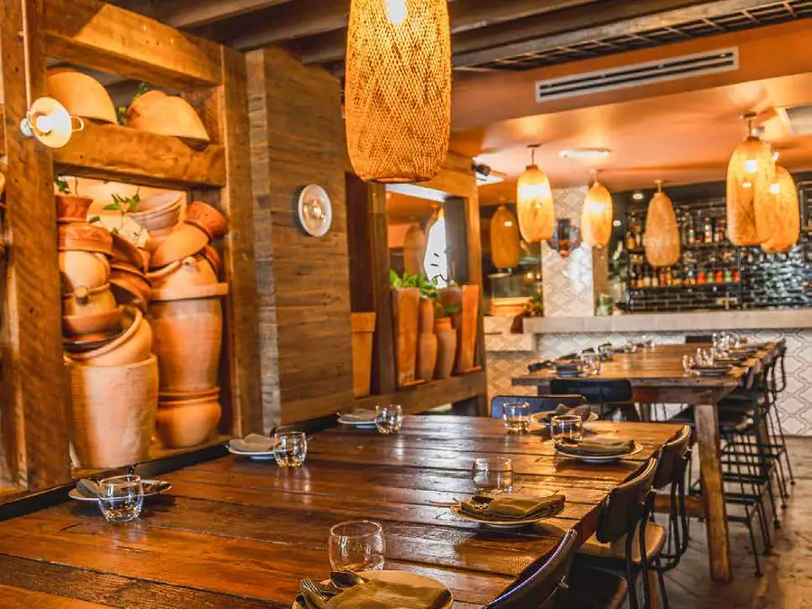 The semi-private dining space at Colombo Social