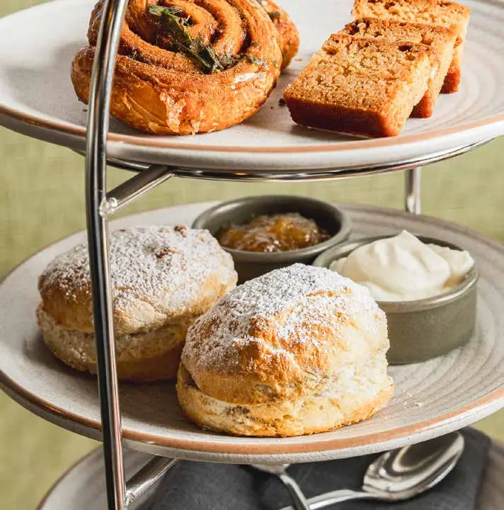 High tea sweet tier with scones